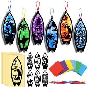 lot 27832 image: AmazingSpark 30 Pcs Christmas Snow Globe Suncatchers Paper Craft Set Snow Globe DIY Stained Glass Effect Tissue Paper Kits Gift Bulk for Xmas Classroom Activities Art Party Decor - Retail $50