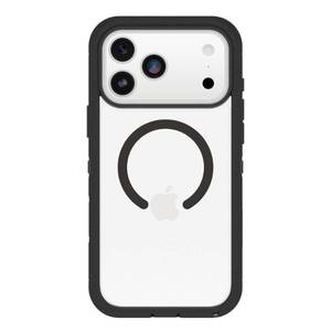 lot 42671 image: OtterBox iPhone 17 Pro Max Defender Series Pro XT Clear Case - Dark Side - Black - Tough, Rugged & Durable iPhone Case, Snaps on MagSafe - Retail $75