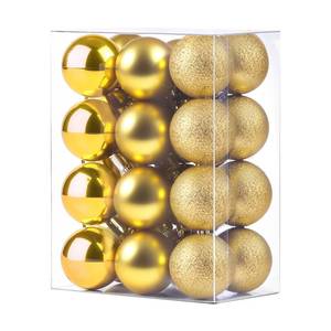 lot 42676 image: GOOTRADES Set of 24 Mini Shatterproof Christmas Balls Tree Ornaments Party Decoration, 3cm1.1 (Gold) - Retail $8