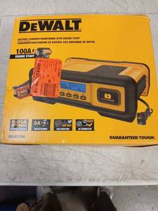 lot 62164 image: DEWALT DXAEC100 100A Battery Charger with Engine Start - Retail $120