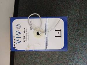lot 62167 image: V.I.V UTP Category 5e Network Cable 4-Pairs - Retail $15
