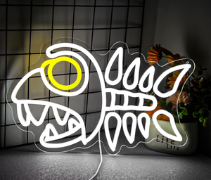 lot 25260 image: Gevbay Fishbone Neon Sign USB Powered
