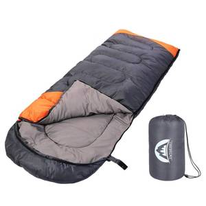 lot 1670 image: SWTMERRY Sleeping Bag 3 Seasons (Summer, Spring, Fall) Warm and Cool Weather - Lightweight,Waterproof Indoor and Outdoor Use for Kids, Teens and Adults for Camping Hiking, Backpacking (Grey Orange)