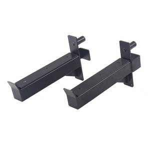 lot 1674 image: ZUKAM 2inch Rack Barbell Safety Catches Squat Rack Safety Arm Spotter Attachment Fit for 2x2 Power Rack Cage with 1in or 58in Hole