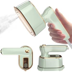 lot 2094 image: Travel Steamer Iron for Clothes Mini - Portable Ironing Machine Travel Small Size Portable Steamer Travel College Dorm Home Essentials (MintGreen)
