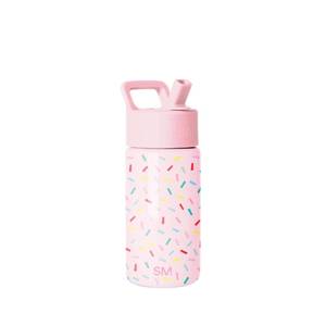 lot 2104 image: Simple Modern Kids Water Bottle with Straw Lid  14oz Insulated Stainless Steel Kids Tumbler and Spill Proof Toddler Cup for School, Girls, Boys  Summit  Confetti