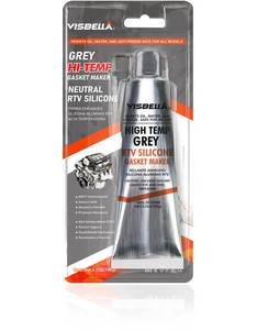lot 2146 image: Visbella High Temperature RTV Silicone Gasket Maker, Sealed Oil Resistant Waterproof Quick Dry Liquid for Bonding Internal Combustion, Steam Turbines, Automotive Engine Parts 3.7OZ (Grey)