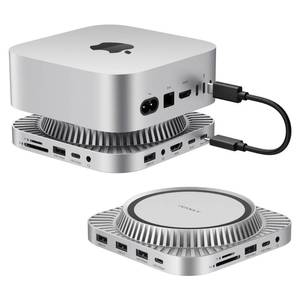 lot 2147 image: IVANKY 13-in-1 Mac mini M4 Dock, Docking Station Stand for M5, with M.2 NVMe SSD Enclosure, 4K144Hz HDMI Hub for Mac mini M4 andM4 Pro (2024), 10 Gbps USB, SDTF, Audio Ports 2, 20W PD Power Adapter1