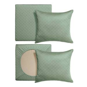 lot 2161 image: Arden Elastic Deep Seat Cushion Cover, (2-Pack), Stretch Knit Patio Cushion Slipcover, Fade Resistant, Machine Washable, IndoorOutdoor Replacement Cover, Fits Multiple Sizes, Sage Green