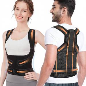 lot 2162 image: Posture Corrector for Women and Men Adjustable Back Brace for Upper and Lower Back Pain Relief, Spine Alignment and Shoulder Support Breathable Mesh, Improves Posture and Confidence (Medium)