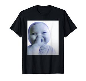lot 2171 image: Ai Baby Meme Funny Laughing Baby Baby Meme Brainrot T-Shirt XL