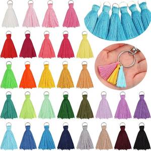 lot 2174 image: 180PCS 30 Colors 3.5CM Multi-Color Mini Tassels Tiny Craft Tassels for Earring Jewelry Making Keychain Tassel Charms Bag Charms Pendant Handmade DIY Accessories(1.44Inch)