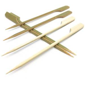 lot 2201 image: HOPELF 10 inch Bamboo Paddle Picks Skewers for Shish KabobFruit KabobsBBQKitchenGrillingBarbeque Snacks.Wood pick More Size Choices 3.5ftft 4.7ftft 7ftft 10ftft (Pack of 100)