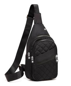 lot 2205 image: AOSTIHOT Crossbody Small Sling Backpack Sling Bag for Women, Chest Bag Daypack Crossbody for Travel Sport Running Hiking Dark Black