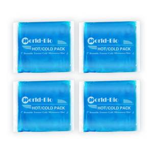 lot 2236 image: Reusable Gel Ice Packs (4 Pack) - Hot Cold Pack for Injuries, Pain Relief, Migraines - Gel Ice Pack Cold Compress for Back, Neck, Foot and Wrist - Flexible Cold Packs for Injuries - 5.1in x 6.5in
