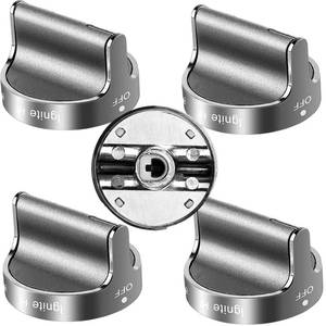 lot 4032 image:   W10766544 Gas Stove knobs Replacement (5 Pack) for Whirlpool StoveOven WFG540H0ES0 WFG540H0ES0 WFG714HLAS0 WFG540H0AH2,Range Oven Burner Knobs Replaces W10430807
