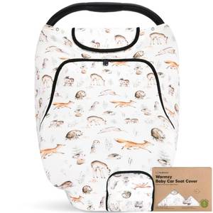 lot 4059 image: KeaBabies Winter Car Seat Cover Baby, Newborn - Universal Fit Infant Carseat Covers Baby Girl, Boy, Breathable, Lightweight Blanket, Easy to Use Stroller Canopy, Rain,Wind,Sun Shade(Arcadia)