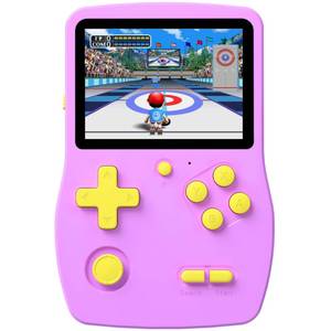 lot 4076 image: 32 Bit Handheld Games for Kids Preloaded 139 Video Games, Portable Video Gaming Player with 3.0in IPS Screen and Rechargeable Battery, Mini Travel Games Electronic Gifts Toys for Boys Girls, Purple