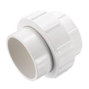 lot 4100 image: uxcell 3in Union PVC Coupling Pipe Fitting (Socket x Socket) PVC Slip Union Coupling Adapter Schedule 40, EPDM O-Ring, White