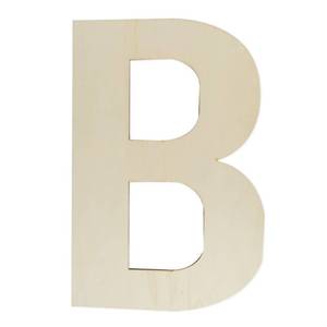 lot 4101 image: Wooden Letters 12 Inch, Big Wooden Letter B Shapes Cutouts Blank Unfinished Large Wood Alphabet Letters for DIY Crafts Wall Decor Painting Wedding Birthday Party Decoration Room Home Decorations