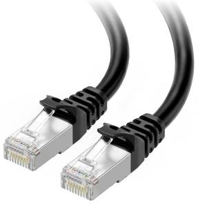 lot 4110 image: Cable Matters 10Gbps Snagless Shielded Cat 6A Ethernet Cable - 25ft, Cat 6A Cable, Cat6A Cord, Ethernet Cord, Black