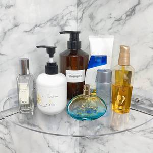 lot 4111 image: NUTNAPH Acrylic Corner Shelves, Adhesive Shelf, Shower Caddy Organizer for Home Decor,Clear Shower Shelf,No Drilling Wall Mounted Bathroom Shelves (Clear 10 inch 1 set)