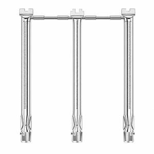lot 5187 image: Uniflasy 69787 Grill Burner Tubes for Weber Spirit and GS4 Spirit II 300 Series, Spirit E310 E320 S310 S320 E330 S330 304 Stainless Steel Gas Grills, 18 Inch Grill Burner for Weber Spirit Grill Parts
