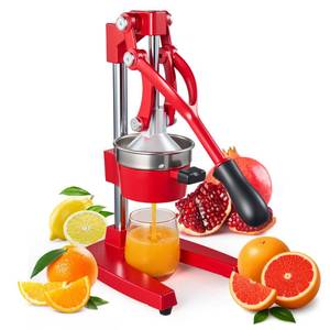 lot 5231 image: YODHOSA Cast Iron Juicer,Commercial Hand Press Squeezer,Heavy Duty Countertop Citrus for Fresh Orange Lemon Juice with Stainless Steel Cup