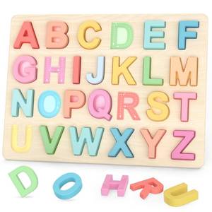 lot 6047 image: Zeoddler Alphabet Puzzles, ABC Shape Puzzles for Kids, Educational Toys for Toddlers, Preschool Learning Activities, Gift for Girls Boys