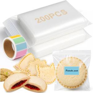 lot 6049 image: Palksky Food Storage Bags for Uncrustable Sandwich, 200 Pcs Freezer Containers for Crustless Sandwich with 500Pcs Stickers, Lunch Box and Bento Box Supplies incomplete