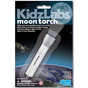 lot 6104 image: A4M KidzLabs - Moon Torch - Portable Projecting Toy Flashlight, Adjustable Focus Lens, Cast On Walls-Ceilings, Realistic Moon Image, Handheld, Kids 5
