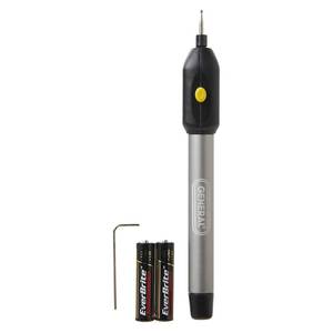 lot 6105 image: General Tools Cordless Engraving Pen for Metal - Diamond Tip Etching Tool for Engraving Toys, Sporting Goods, and Glass Gifts
