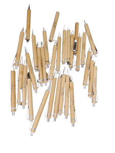 lot 6122 image: Bamboo Inkless Pens Bulk Lot with Inspirational Words set of 29