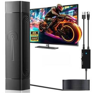 lot 6148 image: TV Antenna for Smart TV Indoor, 2026 Upgraded Digital TV Antenna for Local Channels, 360° Long Range Reception with Amplifier Signal Booster, Supports 4K 1080P, 18FT Coax Cable