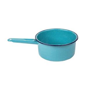 lot 6182 image: CINSA 2-Quart Saucepan - Enamel on Steel Durable Non-Stick Cookware for Indoor and Outdoor Cooking - Dishwasher Safe, Non-Porous and Antibacterial Porcelain Finish (Turquoise Blue)