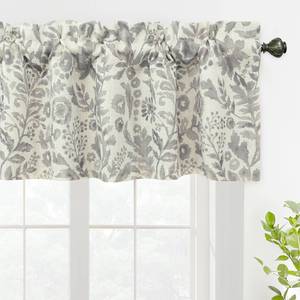 lot 6183 image: DriftAway Julia Lined Valance Double Layer Thermal Insulated Room Darkening Blackout Valances 3 Inch Rod Pocket Window Valance for Bathroom Living Room 52 Inch by 14 Inch Linen Gray