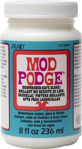 lot 6194 image: Mod Podge Dishwasher Safe Waterbased Sealer, Glue and Finish (8-Ounce), CS15059 Gloss, 8 Ounce