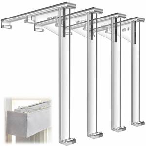 lot 6200 image: A4 Pieces Valance Clips Vertical Blind Clear Valance Clip Bracket Vertical Blind Hidden Installation Bracket Replacement Part, Outside Mount