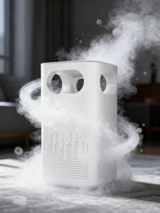 lot 11910 image: Mini Air Purifier Portable Air Cleaner for Home Office Bedroom Desktop Small Room Indoor Use (Used)