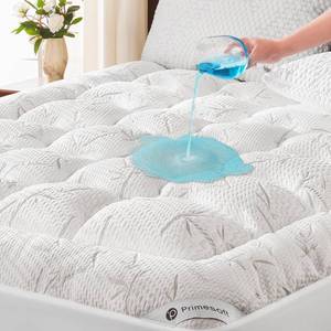 lot 11927 image: PRIMESOFT 100percent Waterproof Full Size Mattress Topper, Thick Pillow Top Mattress PadUp to 21 Inch Deep Pocket, Soft Breathable Mattress Pad for Back Pain, Protector Cover(White)