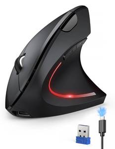 lot 12253 image: TECKNET Rechargeable Wireless Ergonomic Mouse,2.4GHz USB Vertical Mouse with Silent Click,4800 DPI Mouse with 6 Adjustable DPI,6-Button Computer Mouse for Laptop,PC, MacBook (No Batteries Needed)