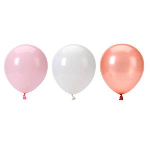 lot 12276 image: Pink White Rose-gold Small Balloons - 5 Inch 60pcs Round Latex Balloon Gender Reveal Birthday Graduation Wedding Engagement Baby Bridal Shower Party Decorations Lasting Surprise