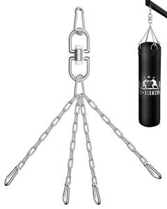 lot 12324 image: YORWHIN Punching Bag Hanger, Heavy Bag Chain, Silver, YOO57G0322SD