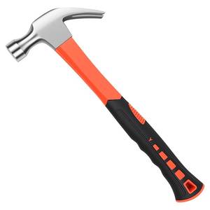 lot 12325 image: Framing Hammer Claw Camping Hammer Hammers with Smooth Face Long Handle Straight Claw Hammer 11oz for DIY Craft Industry Home Outdoor