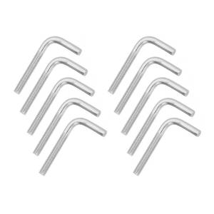 lot 12335 image: MECCANIXITY 10pcs M4 x 33mm L-Shaped Right Angle Bolt Screw, 304 Stainless Steel L Shape Foundation Bolt Long Square Bend Screw