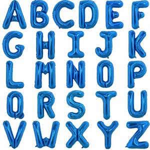 lot 14189 image: TONIFUL 52 Pieces 16 Inch Navy Blue Letter A-Z Balloons,Custom Phrase Mylar Foil Alphabet DIY Personalized Phrase Banner for Birthday Anniversary Celebration Graduation Party Supplies Decoration