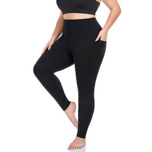 lot 14193 image: MOREFEEL Plus Size Leggings for Women with Pockets-Stretchy X-5XL Tummy Control High Waist Womens Leggings Workout Black Yoga Pants