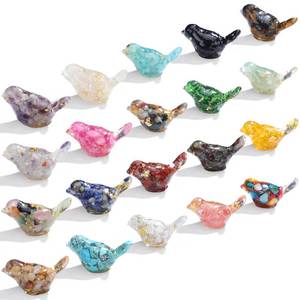 lot 14228 image: BrightRow 20pcs Crystal Figurines Glass Statue Resin Animal Statues Miniature Decorative Gravel Animal Collectible Figurines Table Home Shelf Decor Gifts for Animals Women Lovers(Bird)