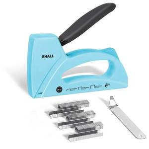 lot 14269 image: SHALL Light Duty Staple Gun for Wood - Upholstery Staple Gun with 1600pcs JT21 Staples 14, 516, 38 inch and Staple Remover - Fabric Stapler Gun for Crafts, DIY, Decoration