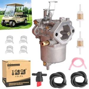 lot 14273 image: 10L0L Carburetor for Club Car DS Carryall 1992-1997 Golf Cart FE290 Kawasaki Engine, OEM 1016438 1016439 1016440 1016441 1016478